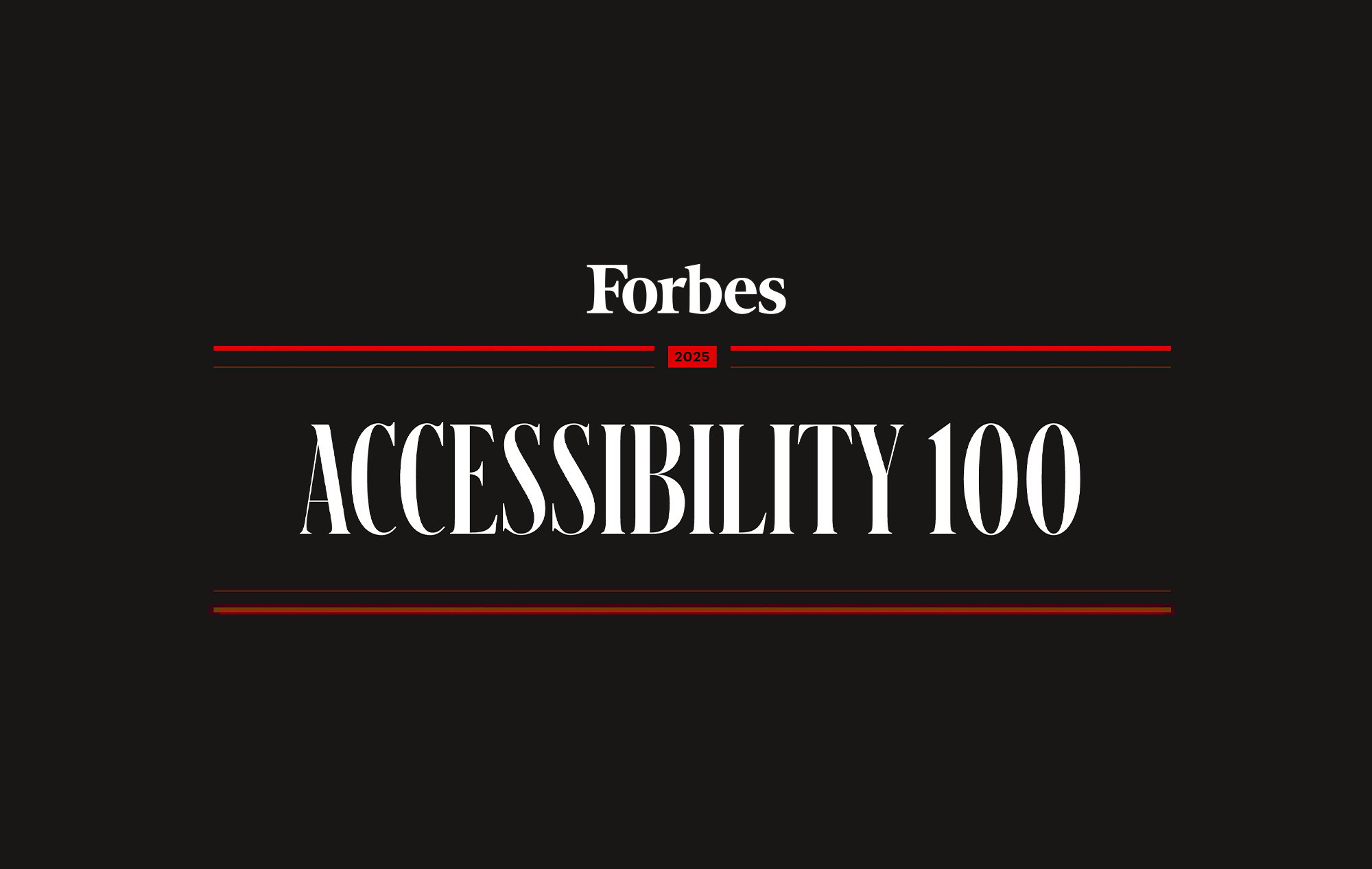 Forbes 2025 Accessibility 100.