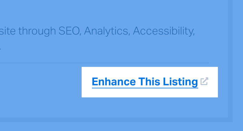 screenshot of enhance this inclusionhub listing link highlighted